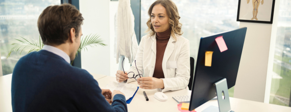 doctor meeting with a patient